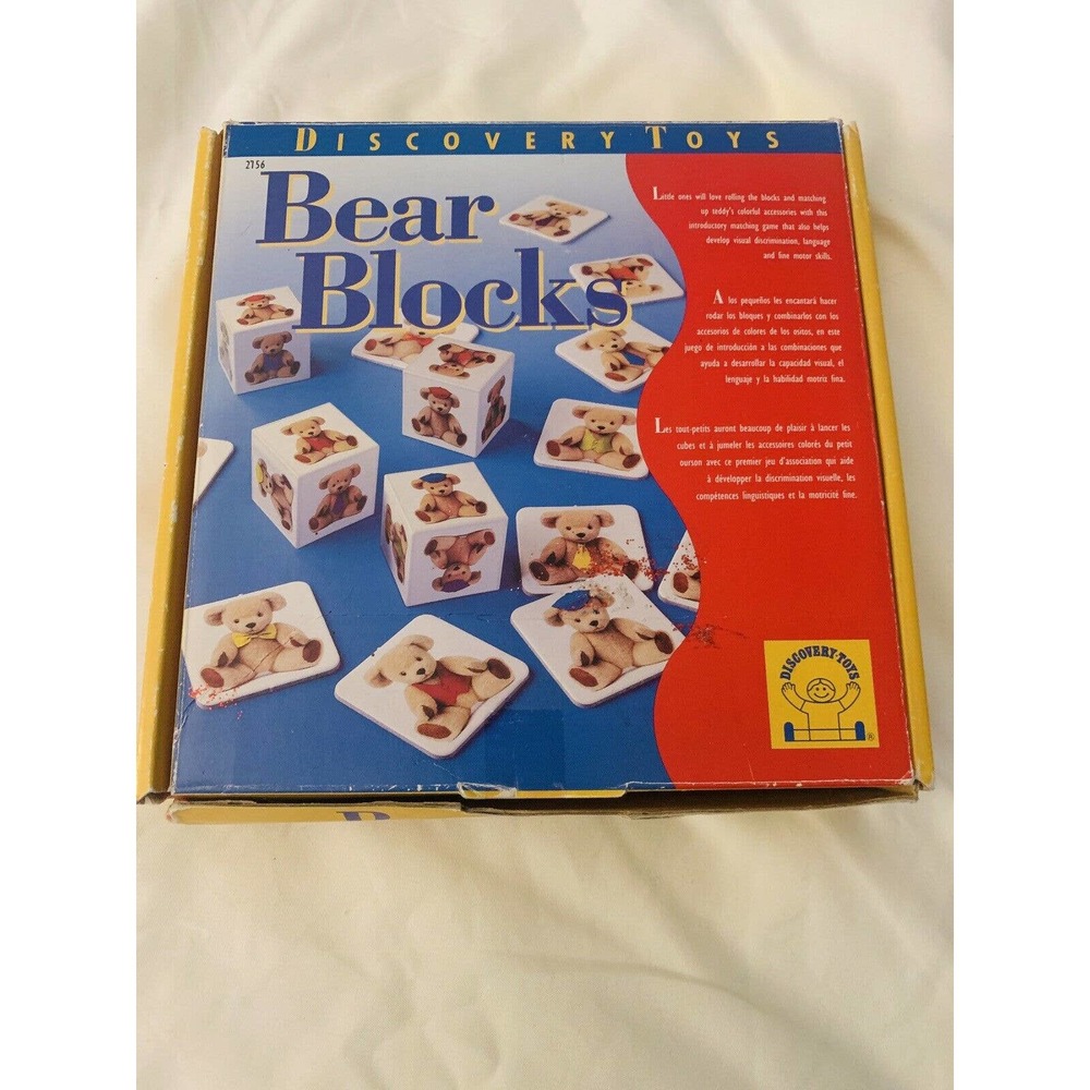 Discovery Toys Bear Blocks 2001 Dice And Matching Development Motor Skills Game